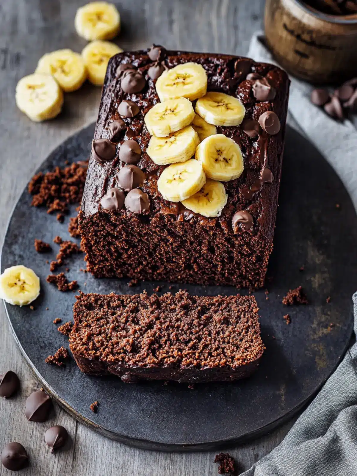 Saftiges Schoko-Bananenbrot – Vegan und ganz ohne Zucker 3 Schoko-Bananenbrot