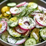 Erfrischender Cremiger Gurkensalat für den perfekten Sommergenuss 3 Cremiger Gurkensalat