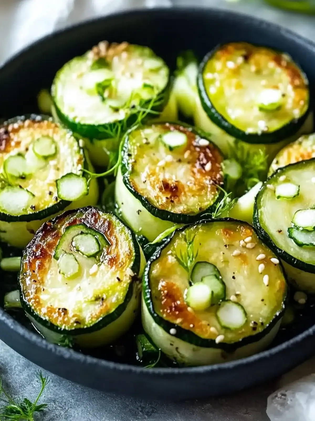 Einfache Zucchini-Knoblauch-Häppchen: Knuspriger Snack Genuss 2 Einfache Zucchini-Knoblauch-Häppchen