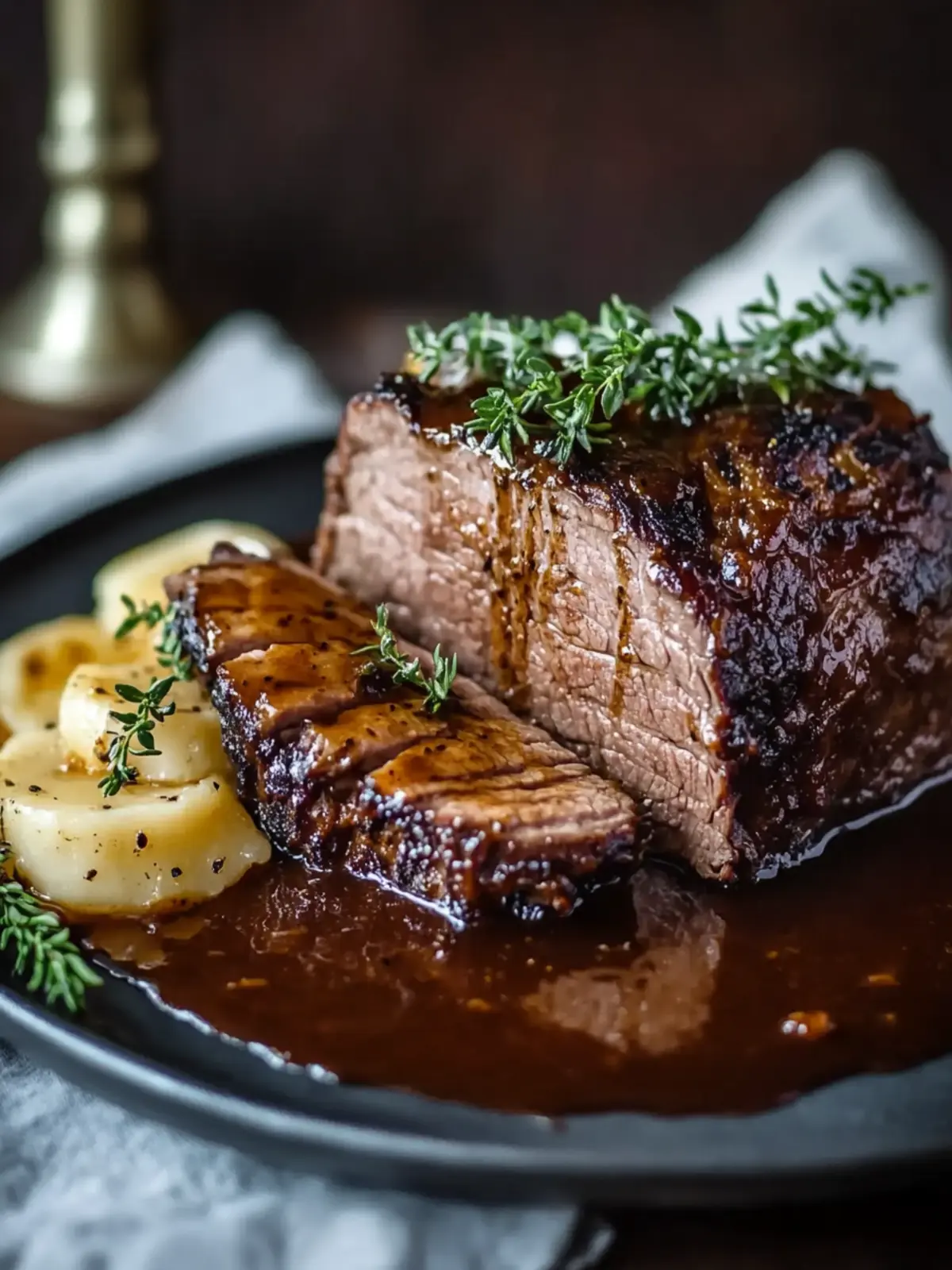 Hackbraten mit Bratensauce: Würzige Nostalgie für alle! 4 Hackbraten mit Bratensauce