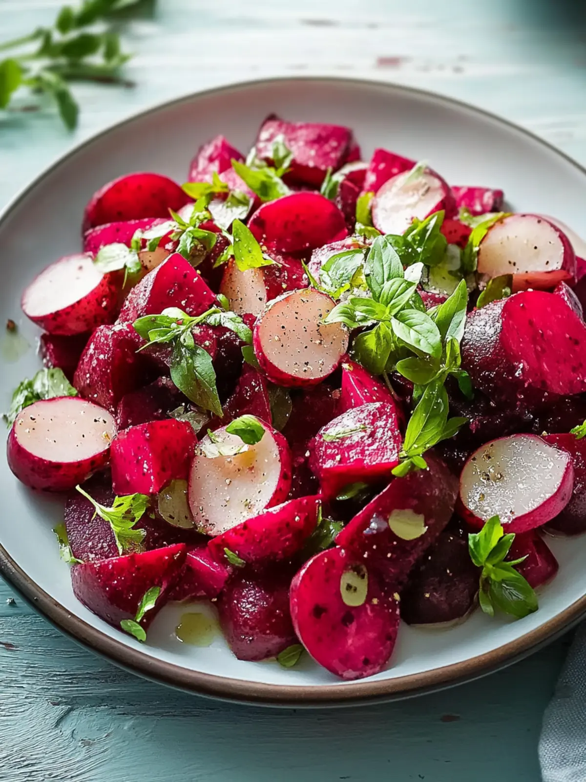 Einfach köstlicher Rote-Bete-Salat mit Feta und Walnüssen 5 Einfach köstlicher Rote-Bete-Salat