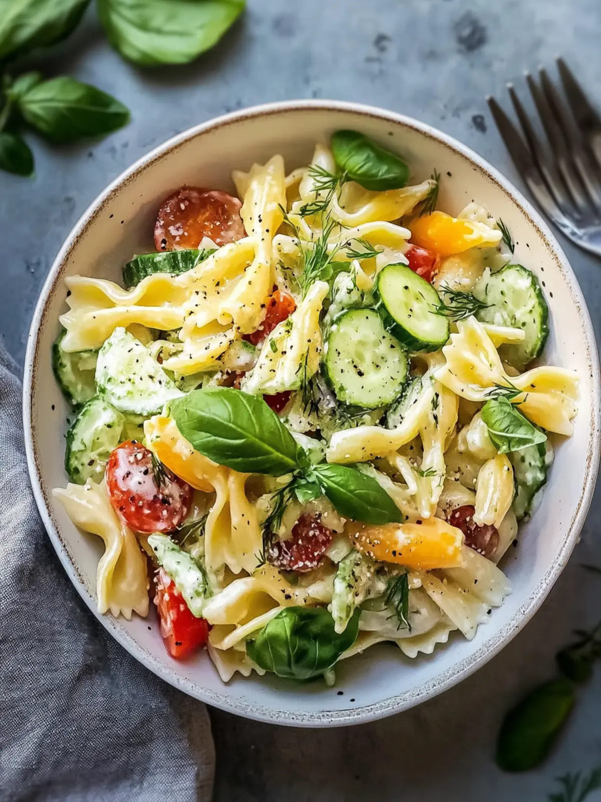 Gesunder Gurken-Pasta-Salat: Erfrischend leicht für den Sommer 2 Gesunder Gurken-Pasta-Salat