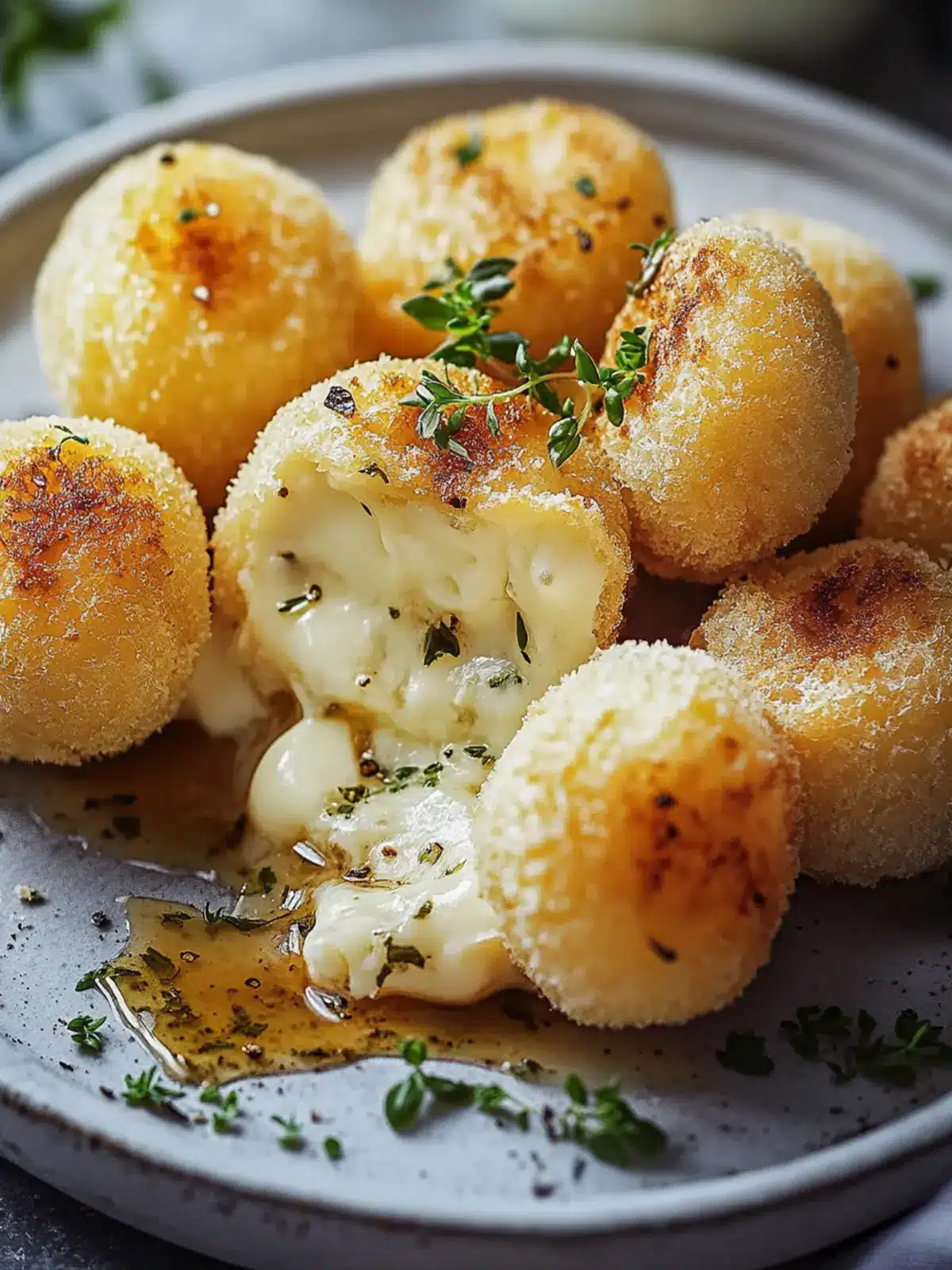 Käse-Kartoffelpüree-Bällchen: Der luftige Snack für Genießer 3 Käse-Kartoffelpüree-Bällchen
