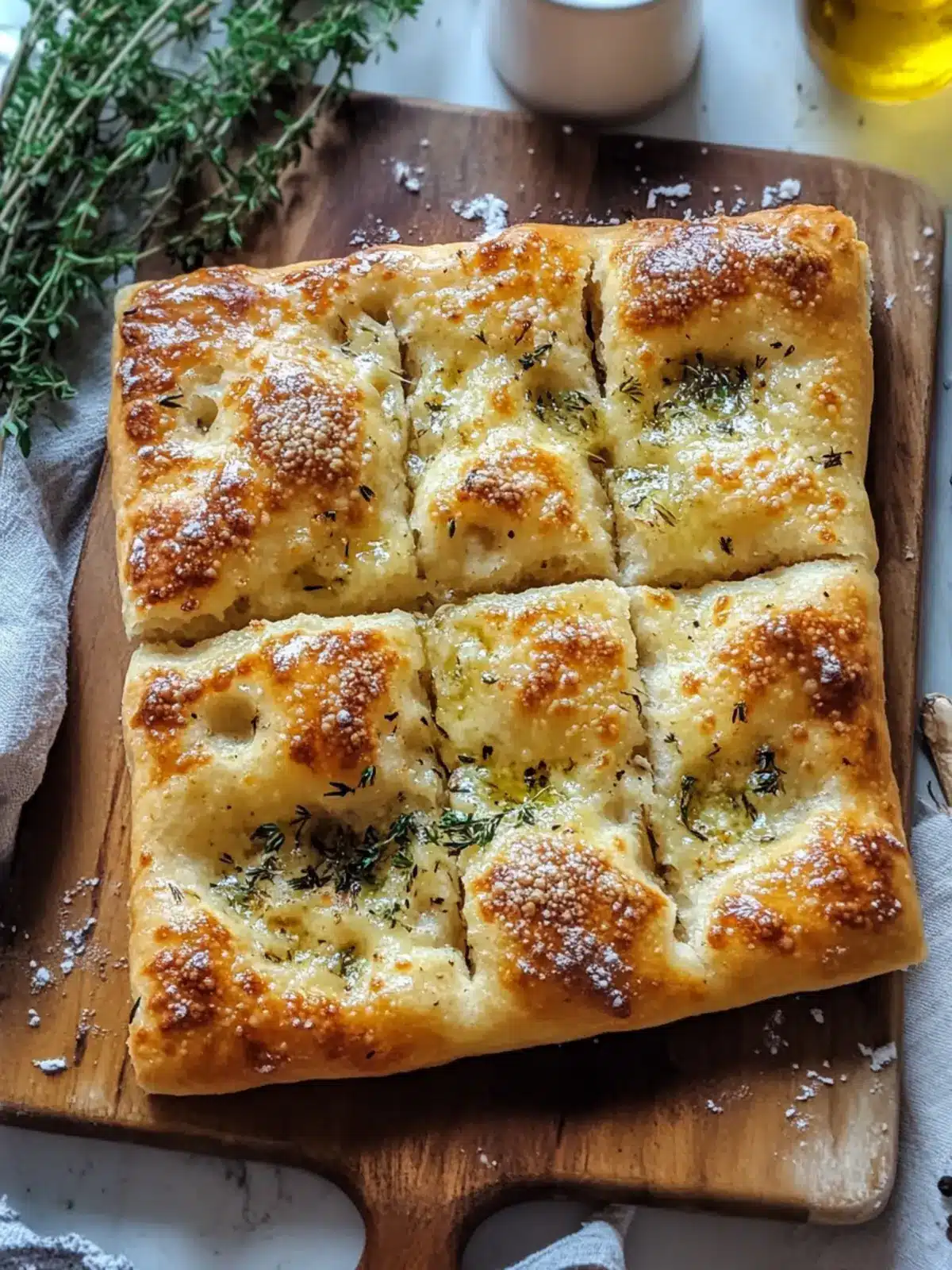 Knoblauch Parmesan Focaccia Brot – Schnell und Verführerisch! 5 Knoblauch Parmesan Focaccia Brot