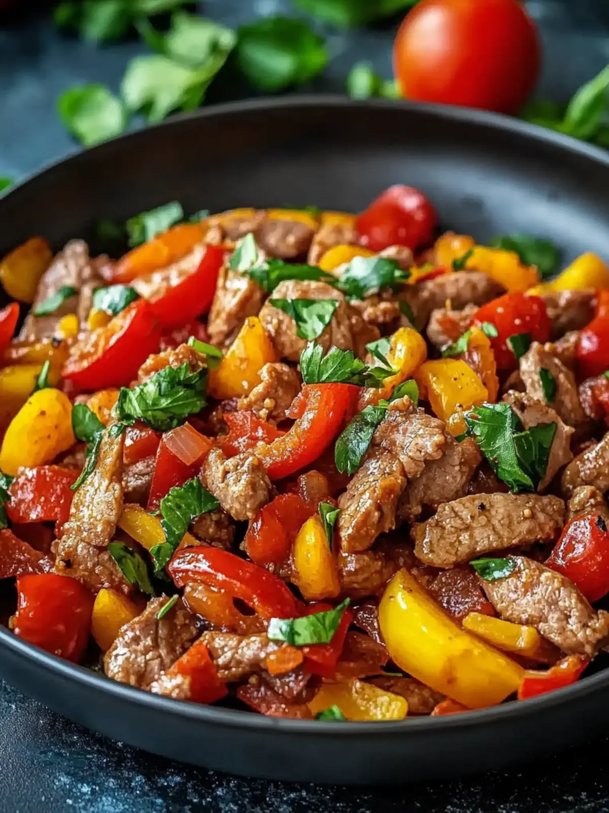 Niedrig Kohlenhydrat Paprikapfanne mit Hackfleisch: Schnell & Lecker 3 Niedrig Kohlenhydrat Paprikapfanne mit Hackfleisch