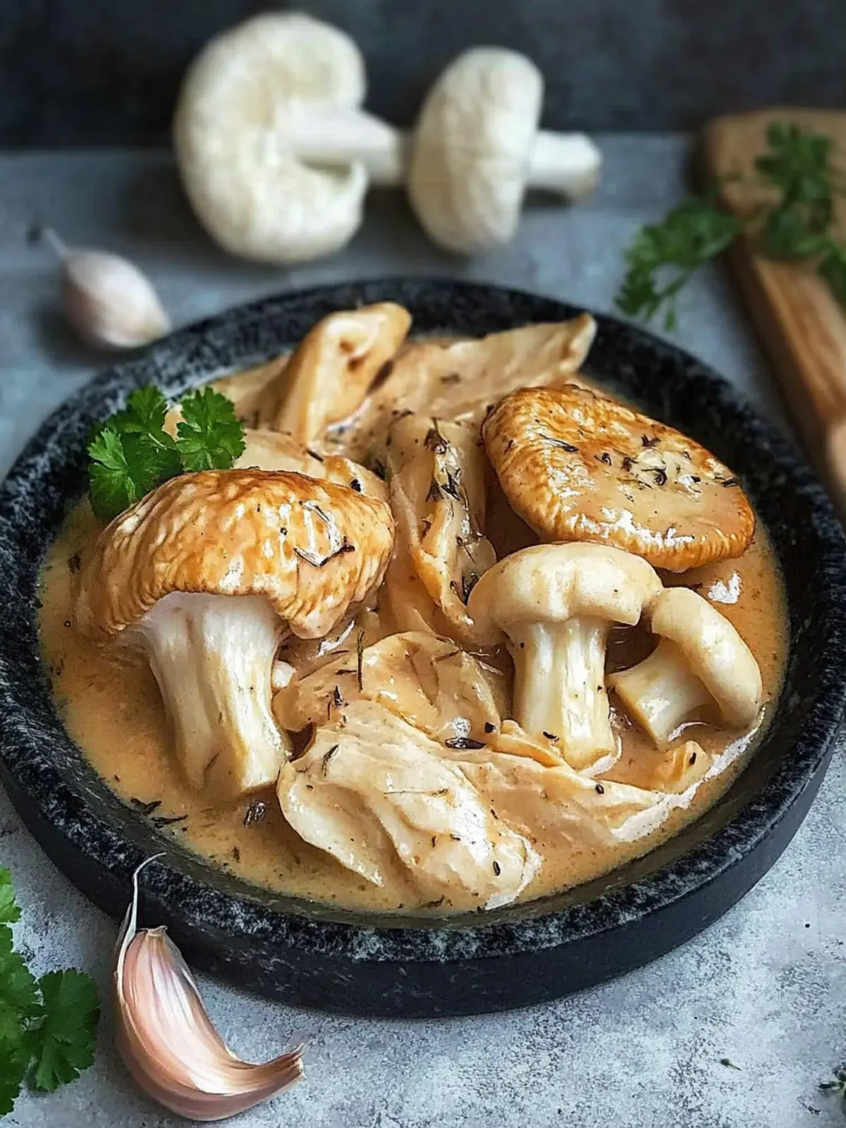 Hähnchen Pilz Geschnetzeltes
