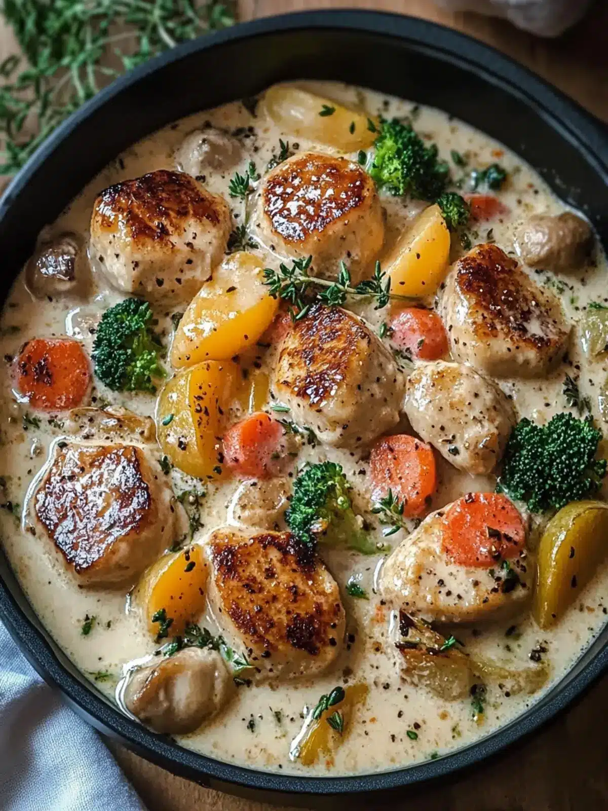 Herzhafte Slow Cooker cremige Knoblauch-Hähnchen mit Gemüse 5 Herzhafte Slow Cooker cremige Knoblauch-Hähnchen