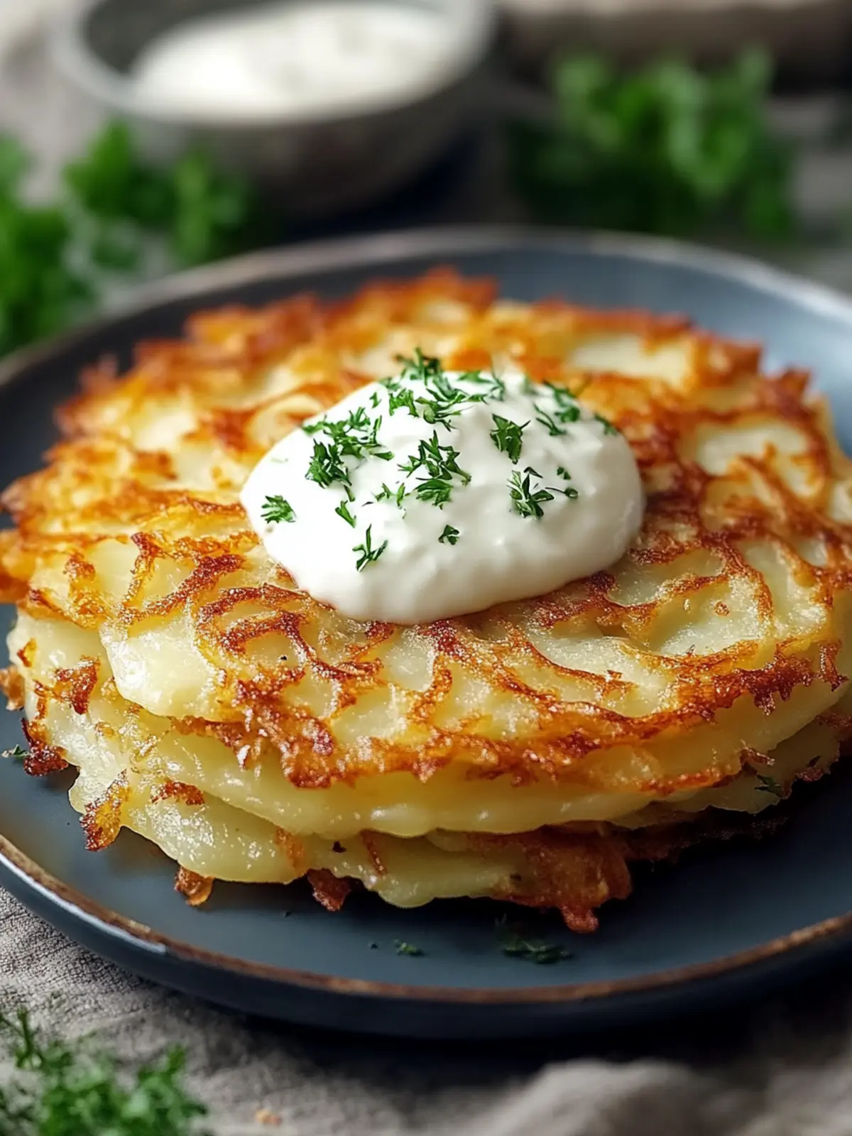 Knusprige Kartoffelrösti aus der Heißluftfritteuse ganz leicht 3 Kartoffelrösti aus der Heißluftfritteuse