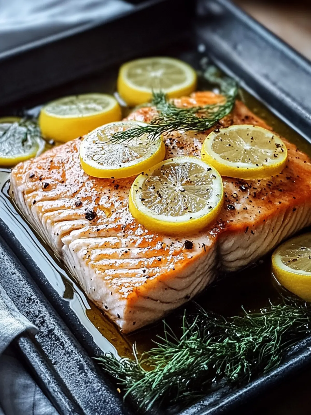 Köstliches und super saftiges Lachsfilet mit Honig-Senf-Glasur 3 Köstliches und super saftiges Lachsfilet