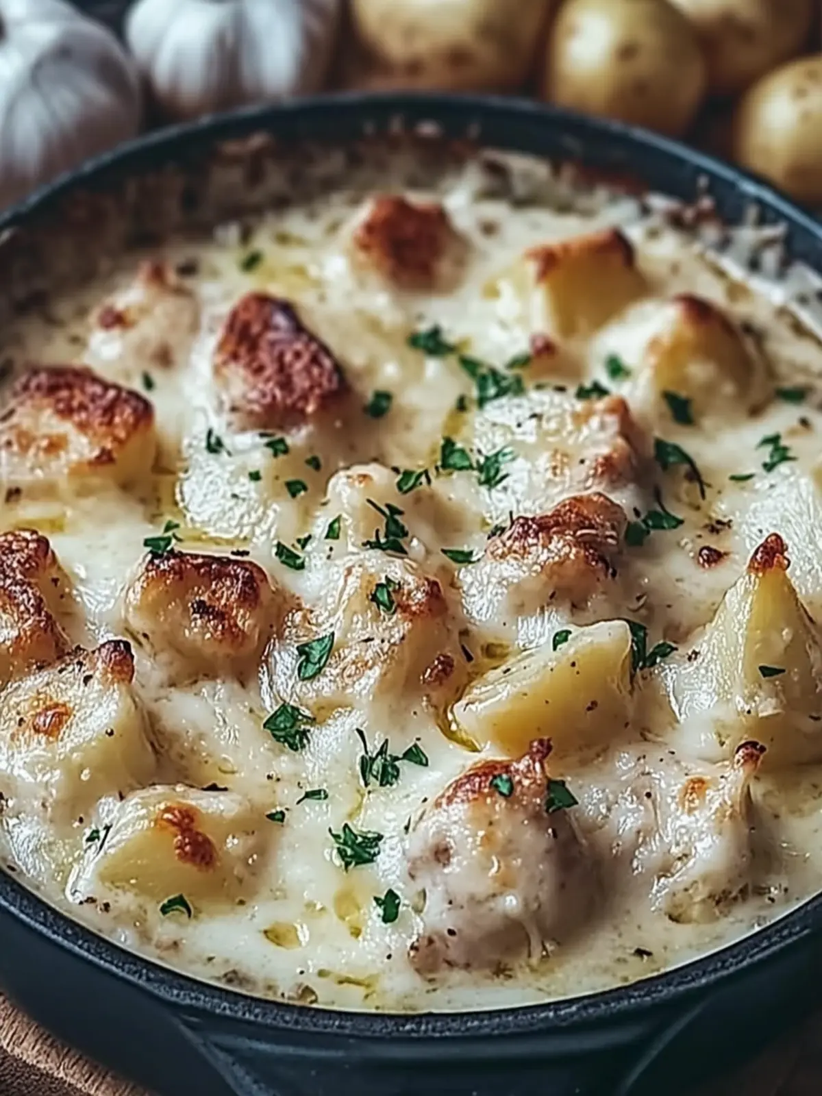 Knoblauch Parmesan Crockpot Hühnchen und Kartoffeln für Genießer 2 Knoblauch Parmesan Crockpot Hühnchen und Kartoffeln