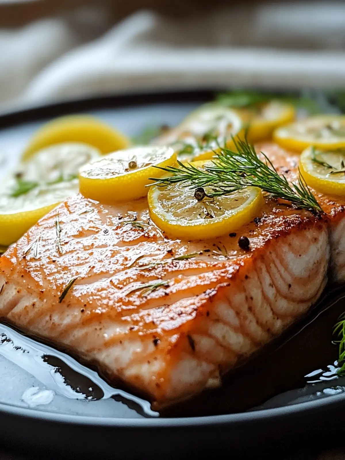 Köstliches und super saftiges Lachsfilet mit Honig-Senf-Glasur 4 Köstliches und super saftiges Lachsfilet