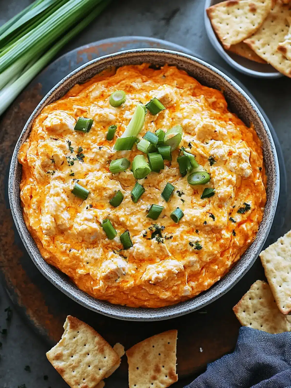 Cremiger Buffalo Chicken Dip: Ein Hit für deine nächste Party 4 Cremiger Buffalo Chicken Dip