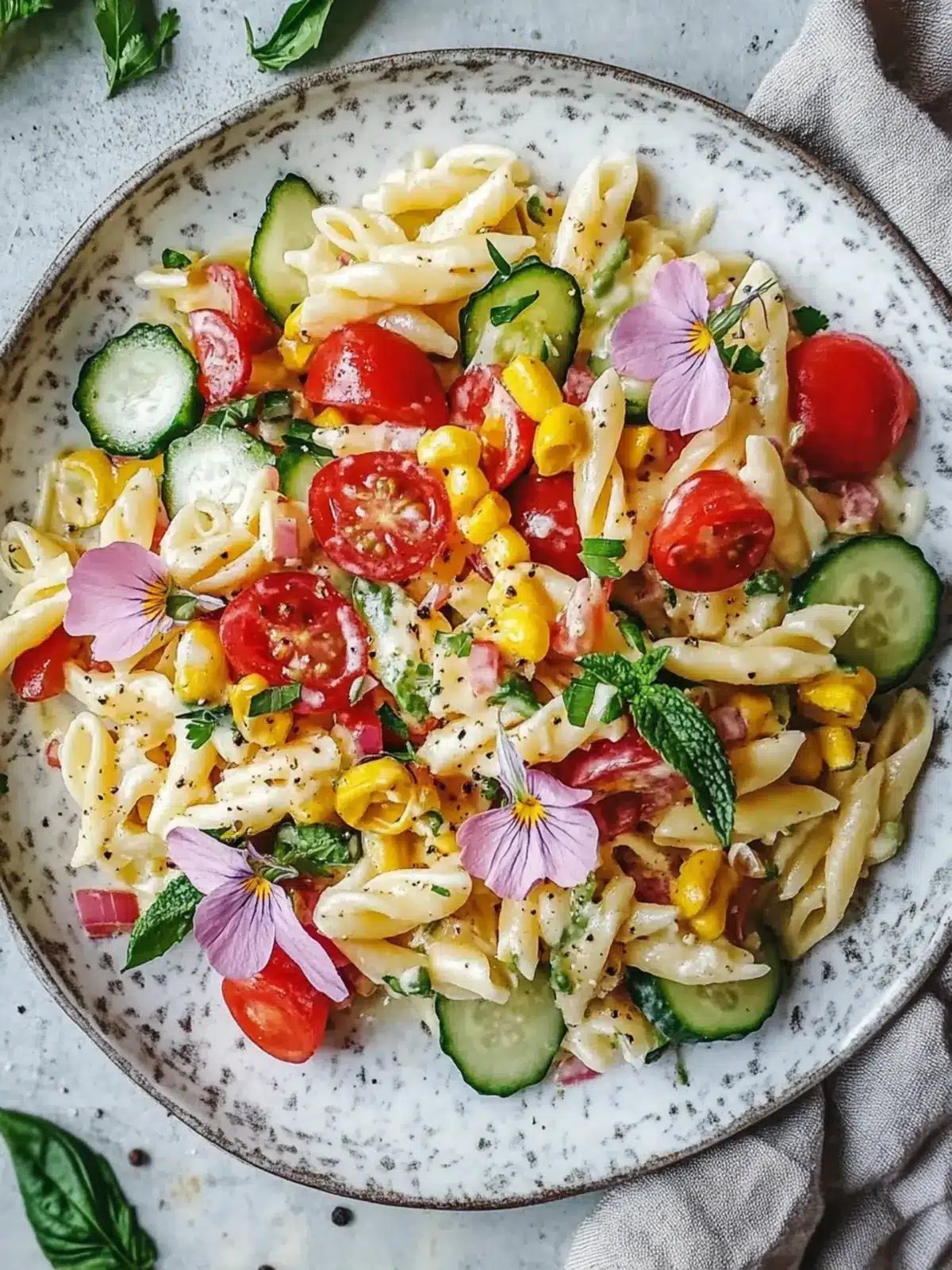 Bester Nudelsalat ohne Mayo – Lecker, leicht und cremig! 2 Bester Nudelsalat ohne Mayo
