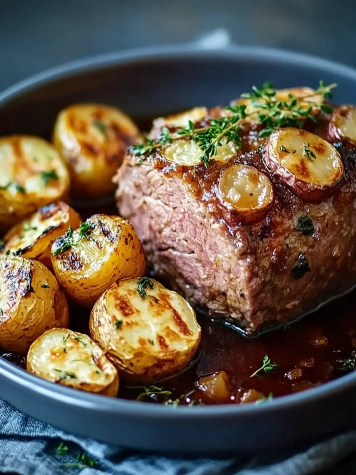 Herzhafter Hackbraten mit Ofenkartoffeln – Wohlfühlessen für Alle 2 Herzhafter Hackbraten mit Ofenkartoffeln