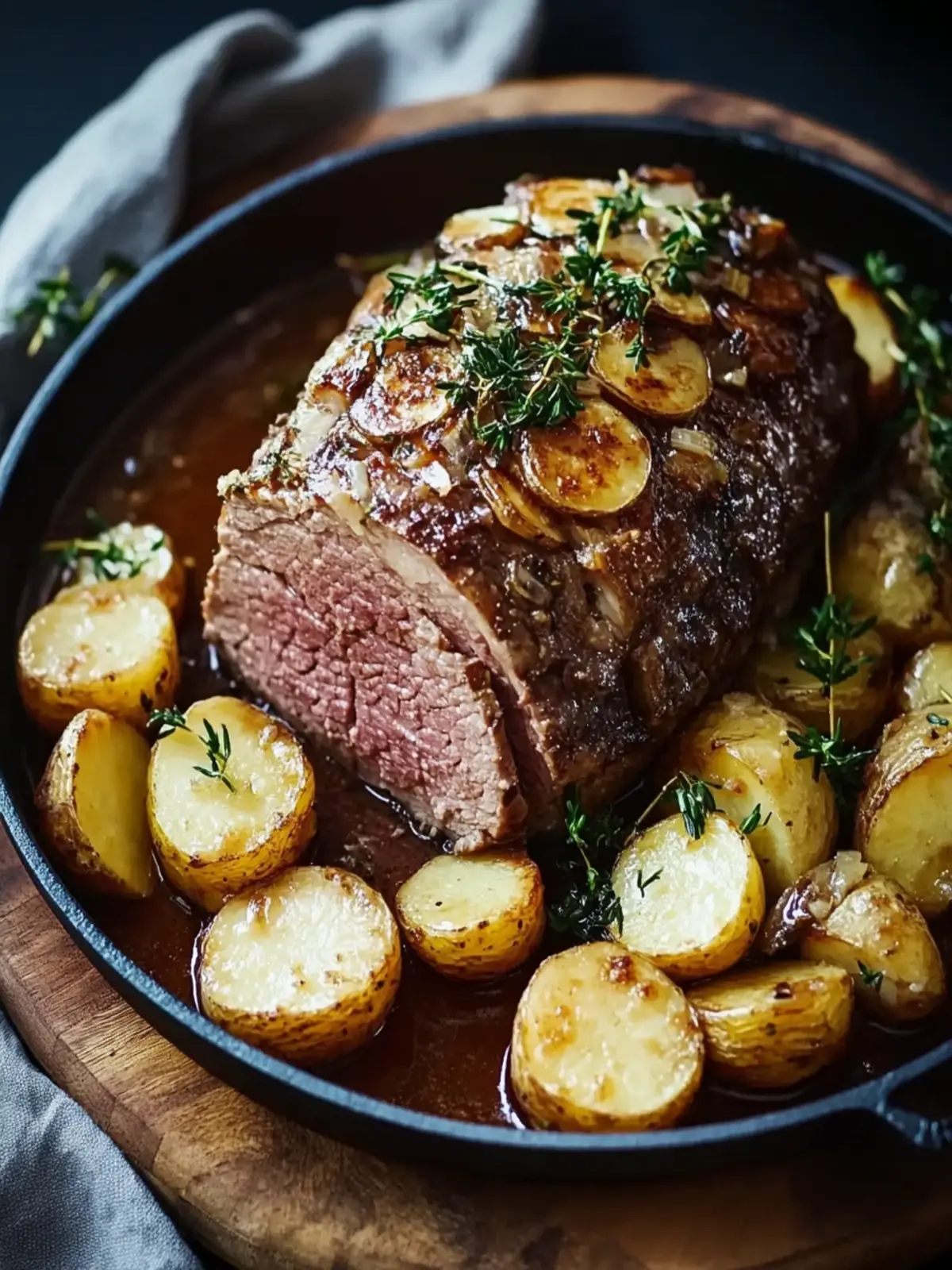 Herzhafter Hackbraten mit Ofenkartoffeln – Wohlfühlessen für Alle 5 Herzhafter Hackbraten mit Ofenkartoffeln