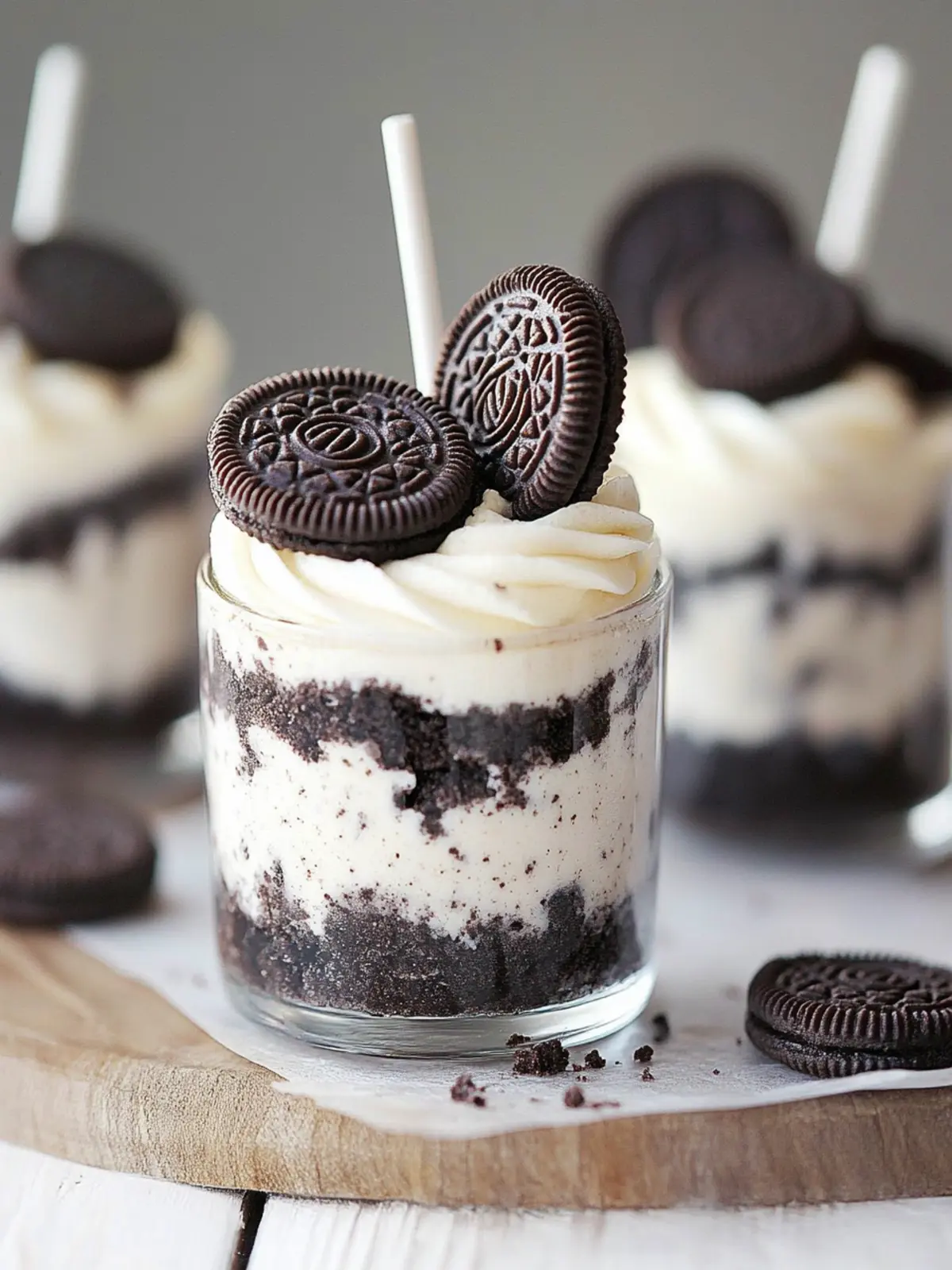 Mini Oreo Käsekuchen: Der perfekte No-Bake Genuss für Jeden! 4 Mini Oreo Käsekuchen