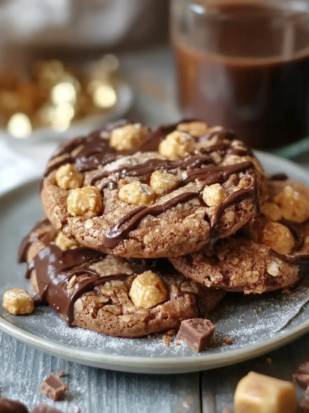 Verführerische Schokoladen-Toffee-Kekse für jeden Anlass 4 Schokoladen-Toffee-Kekse