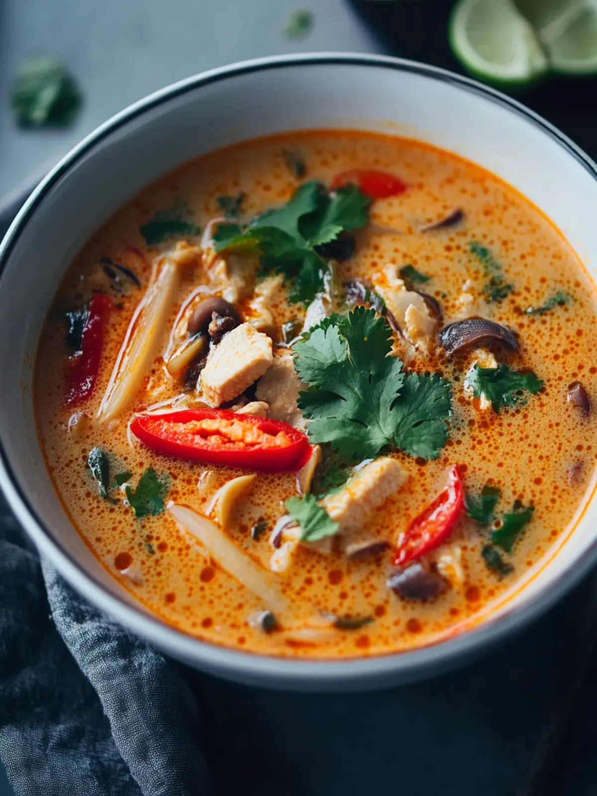 Gemütliche Schongarer Thai Kokos Hähnchen Suppe zum Verlieben 4 Schongarer Thai Kokos Hähnchen Suppe