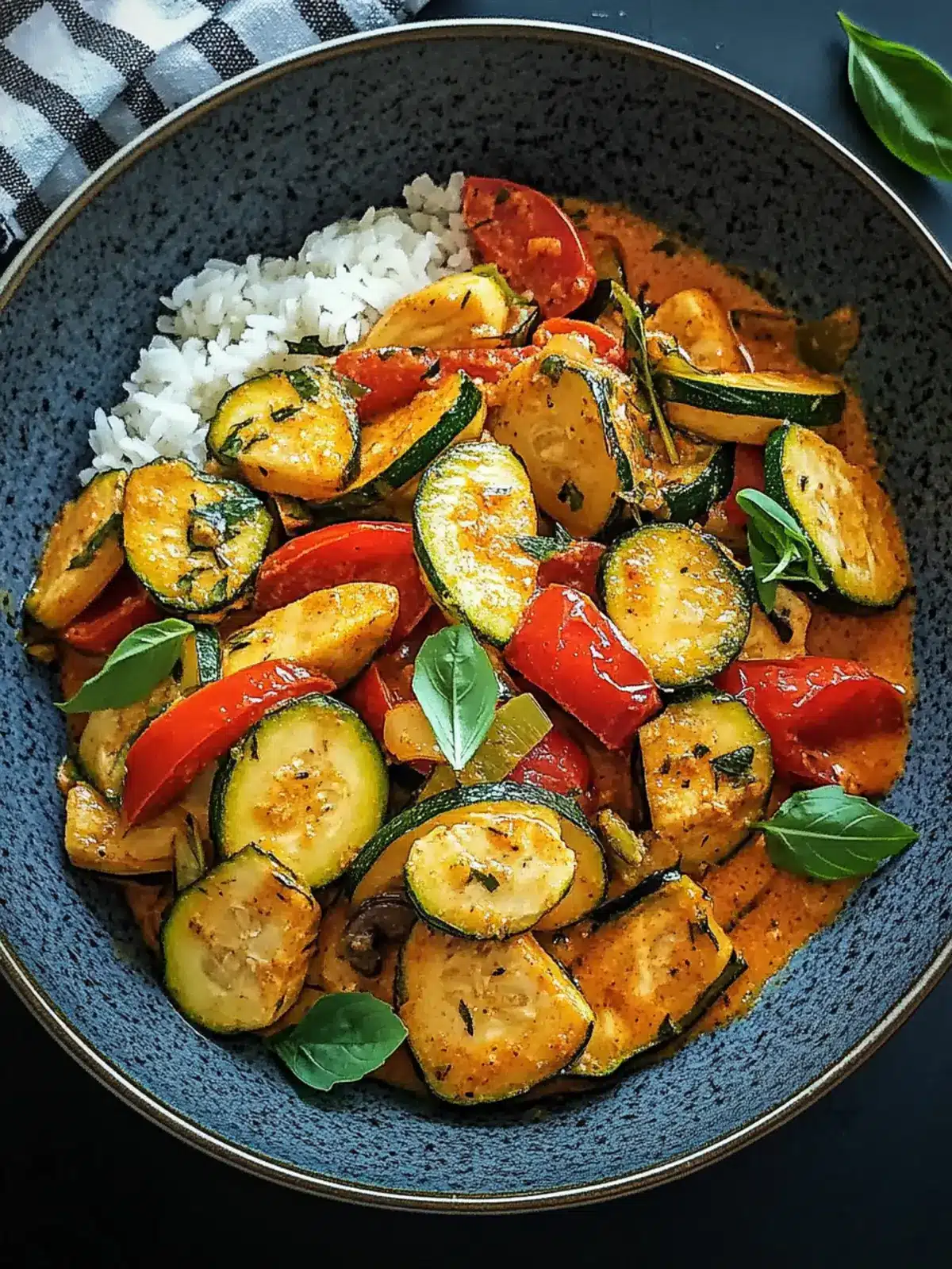 Paprika-Zucchini-Hähnchen in Rahmsoße für schnelle Küche 2 Paprika-Zucchini-Hähnchen in Rahmsoße