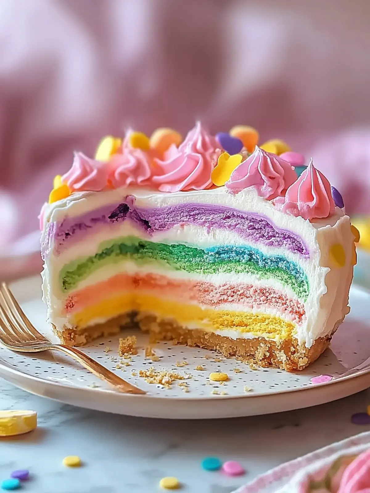 Erstelle eine magische Regenbogen-Torte für bunte Genussmomente 4 Erstelle eine magische Regenbogen-Torte