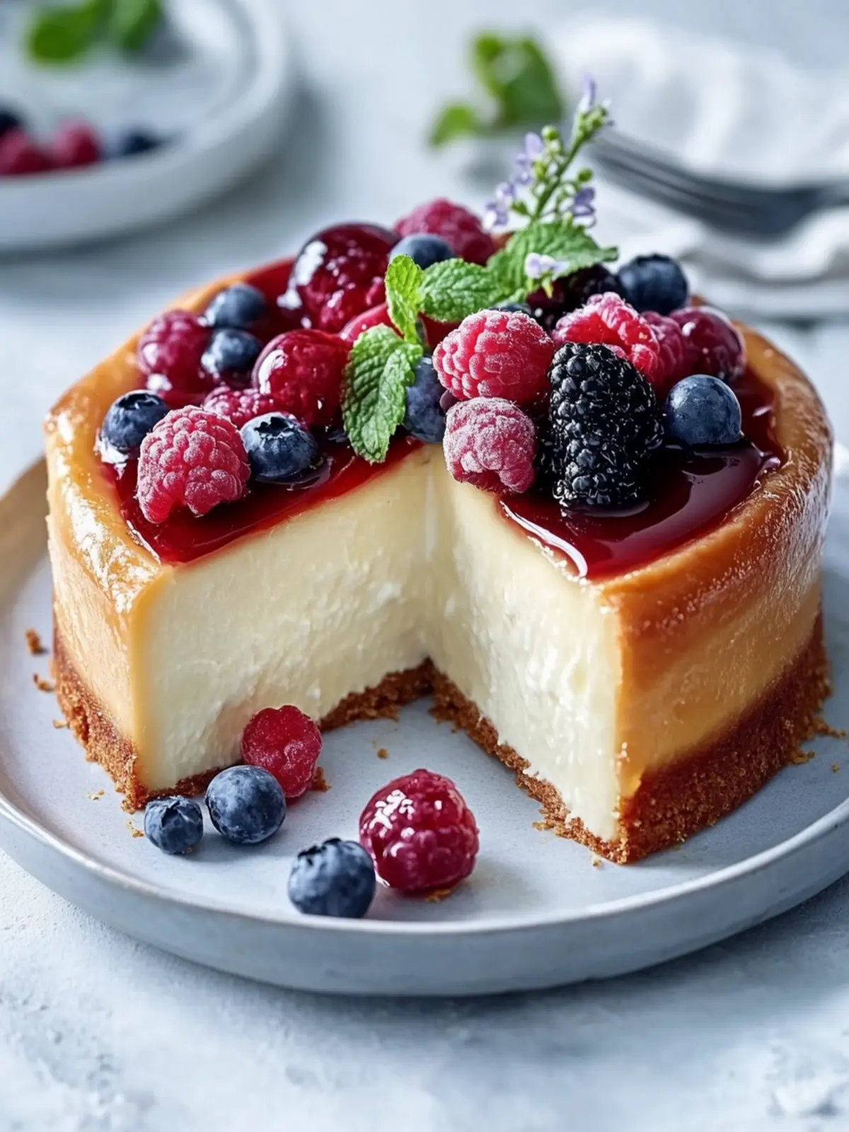 Einfacher Käsekuchen – Cremig, simpel und unwiderstehlich 4 Simple cheesecake recipe