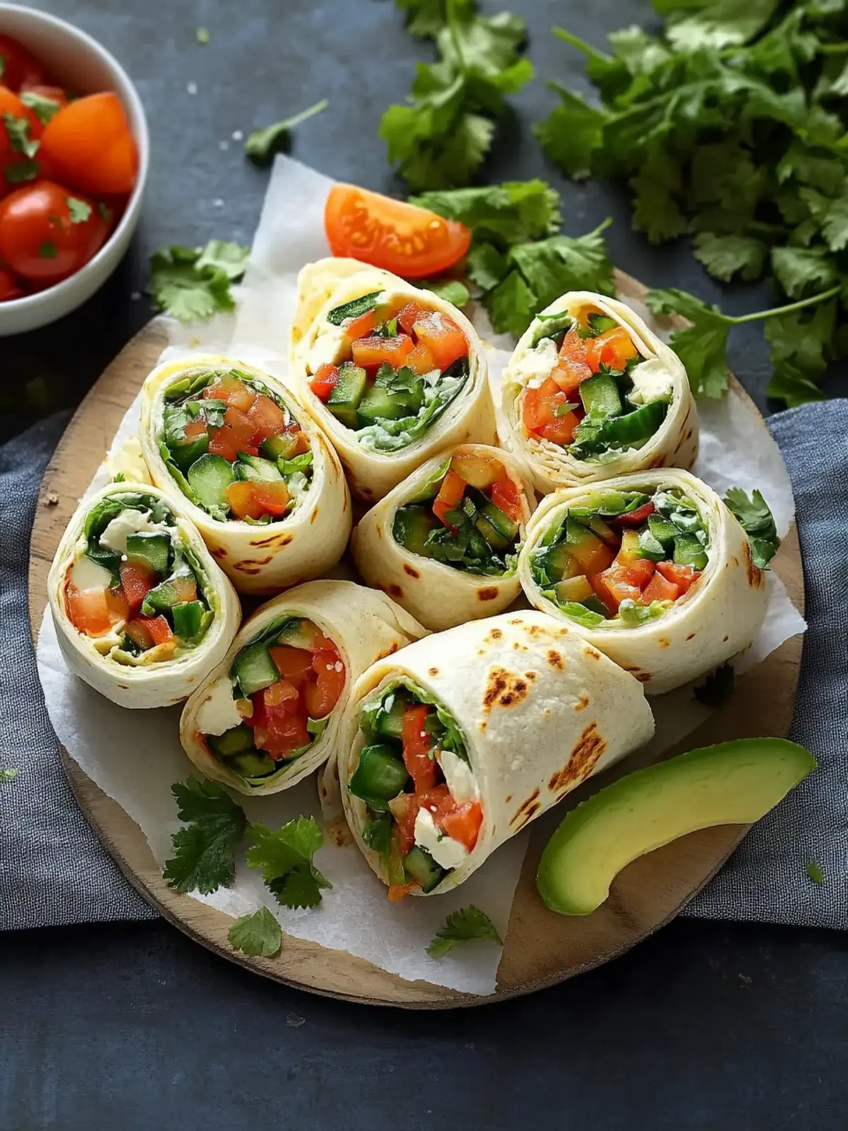 Gemüse Tortilla Roll-Ups: Bunte Snacks für jeden Anlass 2 Gemüse Tortilla Roll-Ups