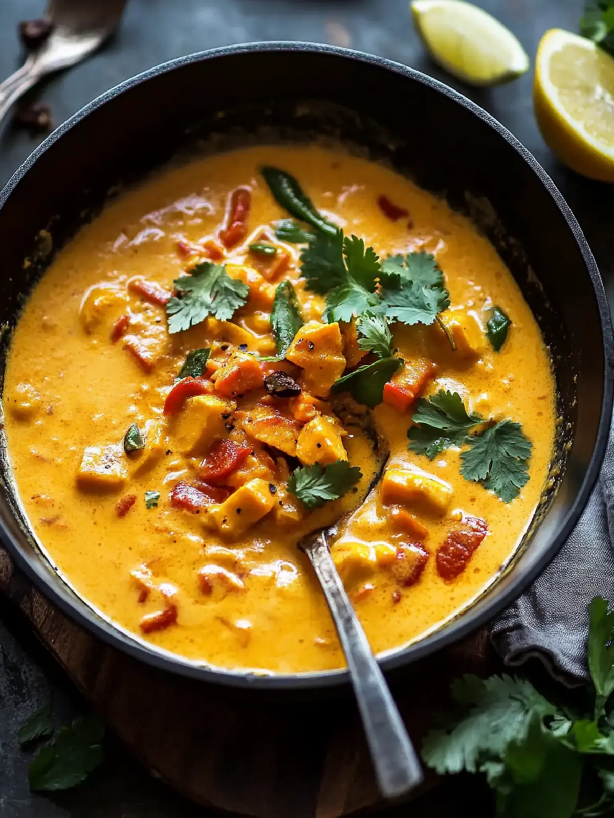 Köstliches Kürbis-Curry mit Kokosmilch in nur 30 Minuten 5 Kürbis-Curry mit Kokosmilch