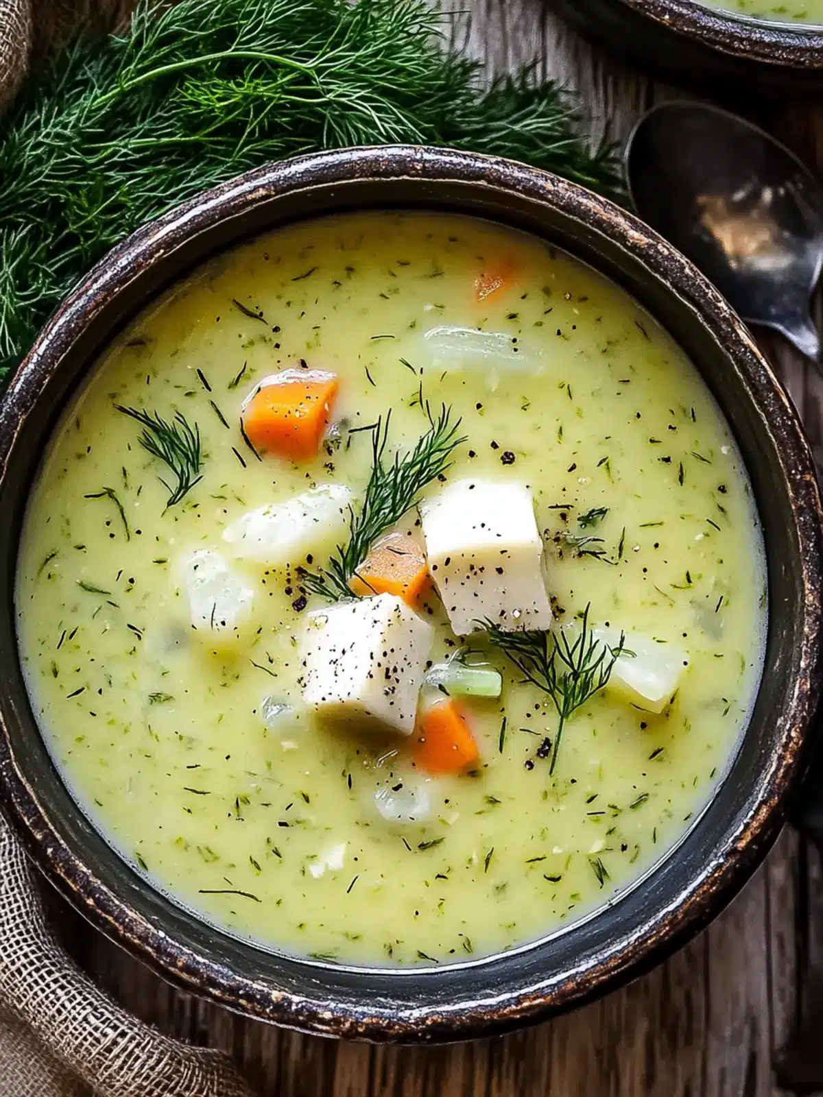 Cremige polnische Dill-Suppe für gemütliche Abende zuhause 4 Cremige polnische Dill-Suppe