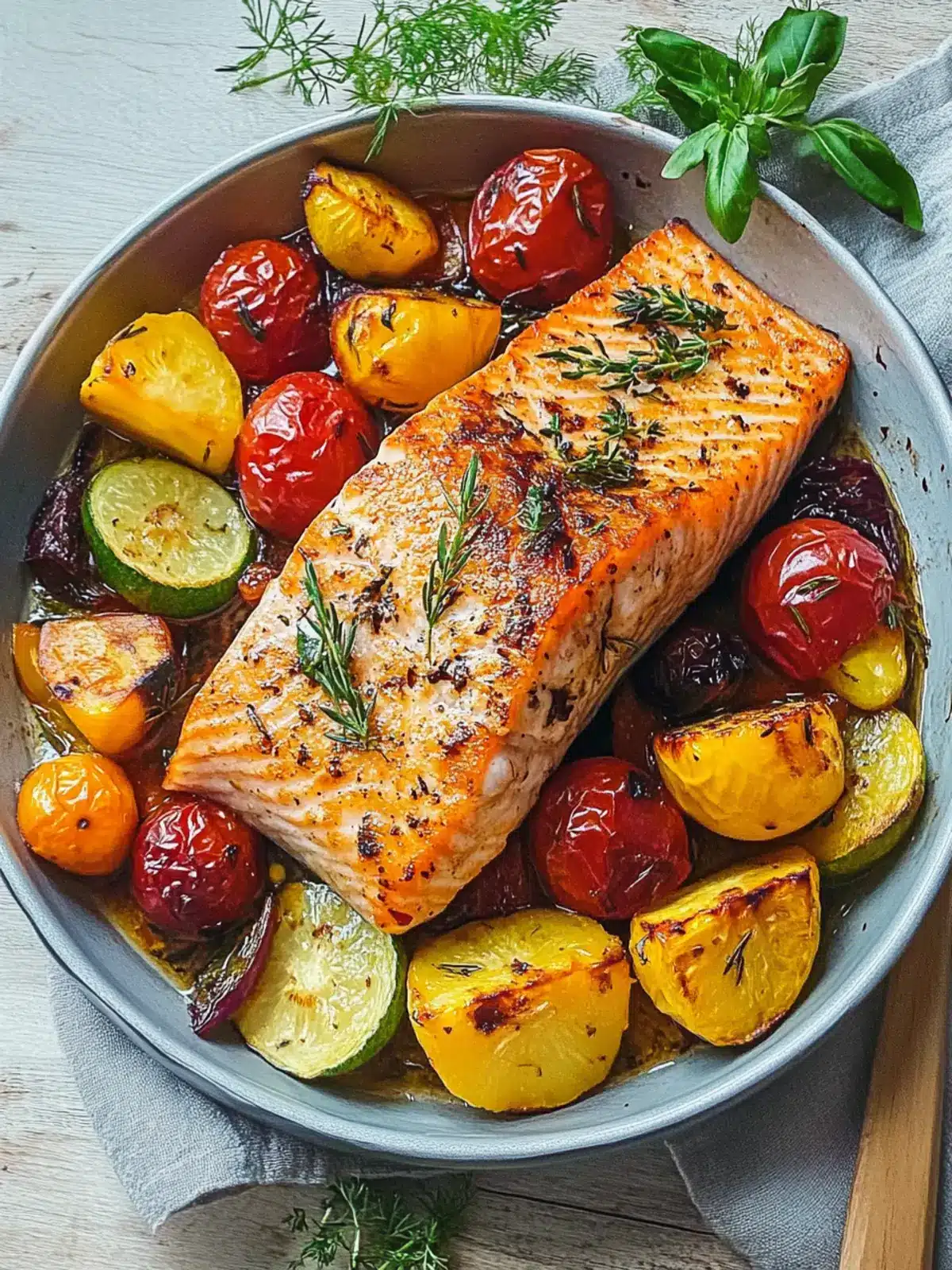Lachs aus dem Ofen mit Gemüse: Gesund und schnell zubereitet 5 Lachs aus dem Ofen mit Gemüse