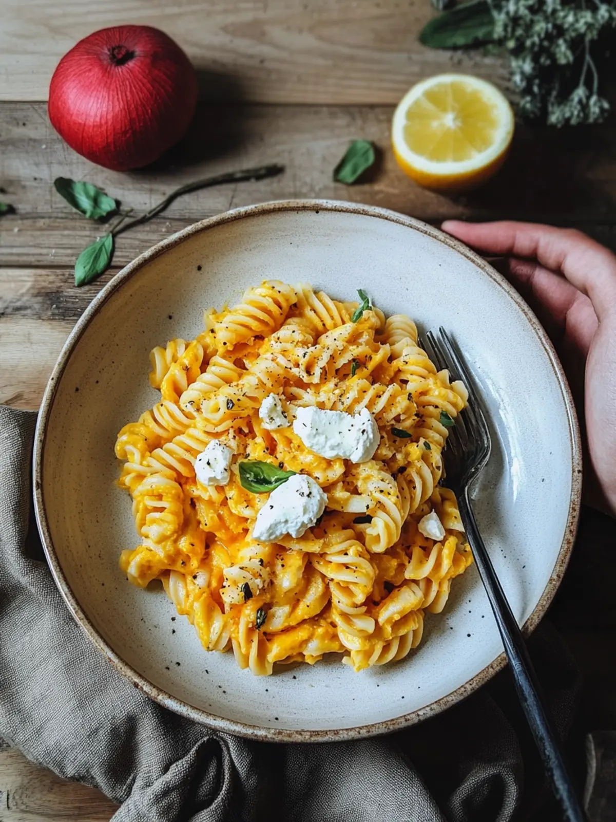 Gebratene Kürbis-Pasta: Cremiger Genuss für Herbstabende 3 Gebratene Kürbis-Pasta