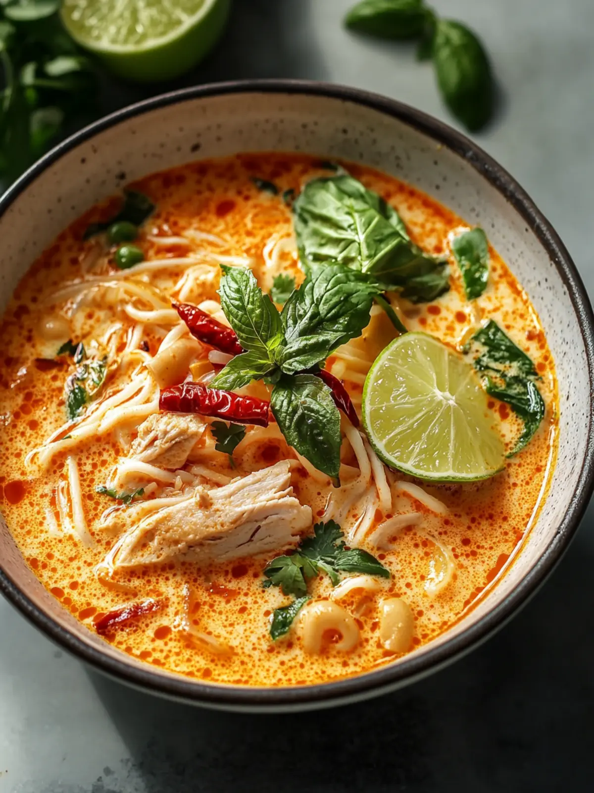 Cremige Thai Rote Curry Nudelsuppe – Wärme für die Seele 5 Cremige Thai Rote Curry Nudelsuppe