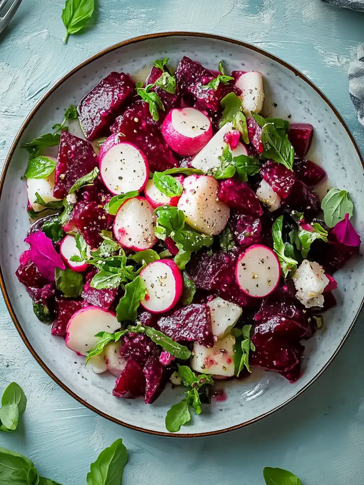 Einfach köstlicher Rote-Bete-Salat mit Feta und Walnüssen 2 Einfach köstlicher Rote-Bete-Salat