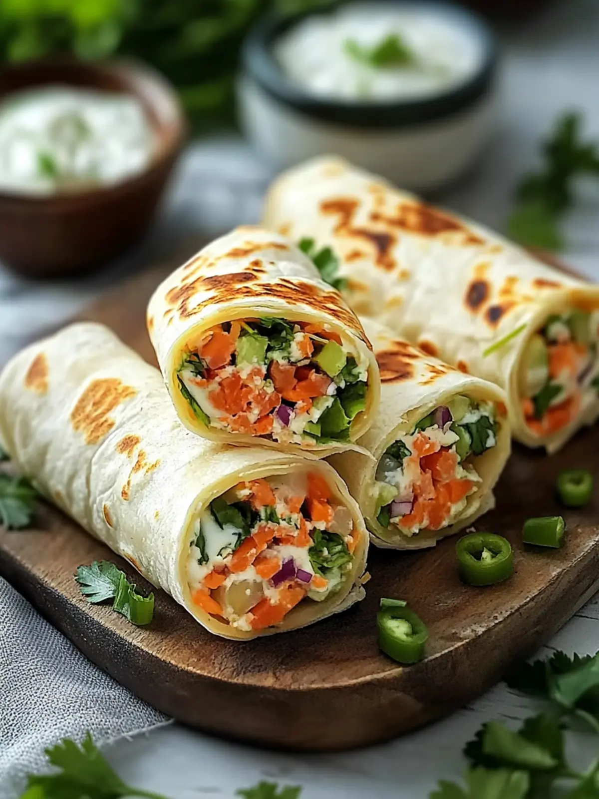 Gemüse Tortilla Roll-Ups: Bunte Snacks für jeden Anlass 3 Gemüse Tortilla Roll-Ups