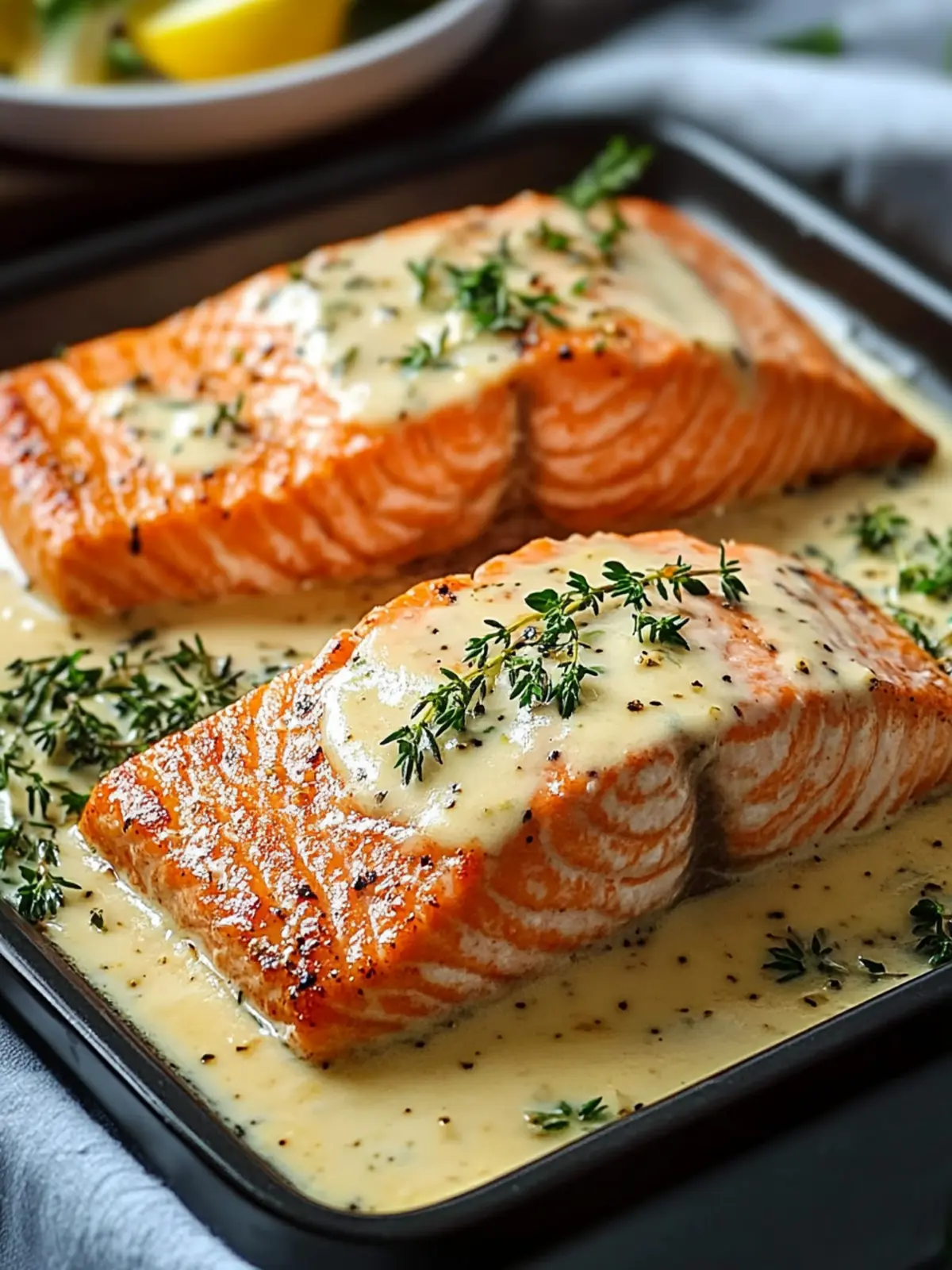 Cremiges Lachsfilet aus dem Ofen – Einfach & Genussvoll 3 Creamy salmon fillet from the oven