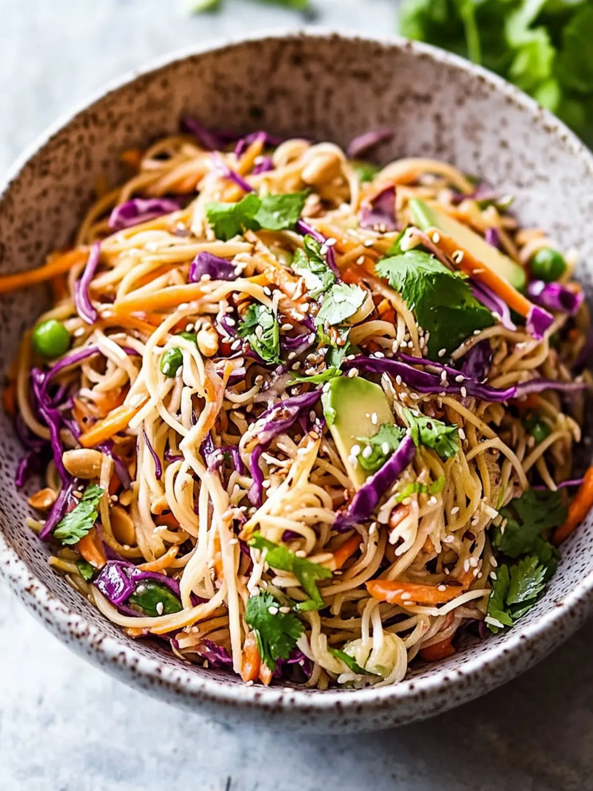Asiatischer Nudelsalat mit Erdnussdressing für frische Sommer-Momente 2 Asiatische Nudelsalat mit Erdnussdressing (VIDEO)