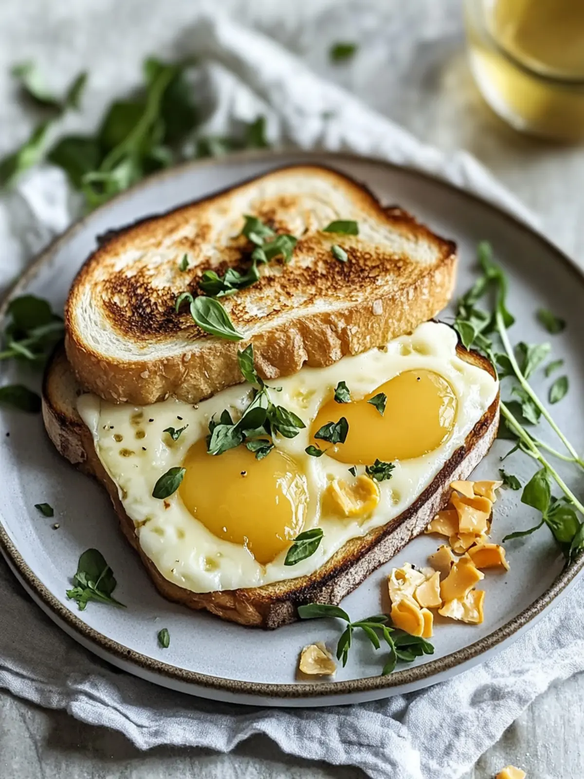 Käse-Toast mit Spiegelei: Dein schnelles Frühstücks-Must-Have 4 Käse-Toast mit Spiegelei