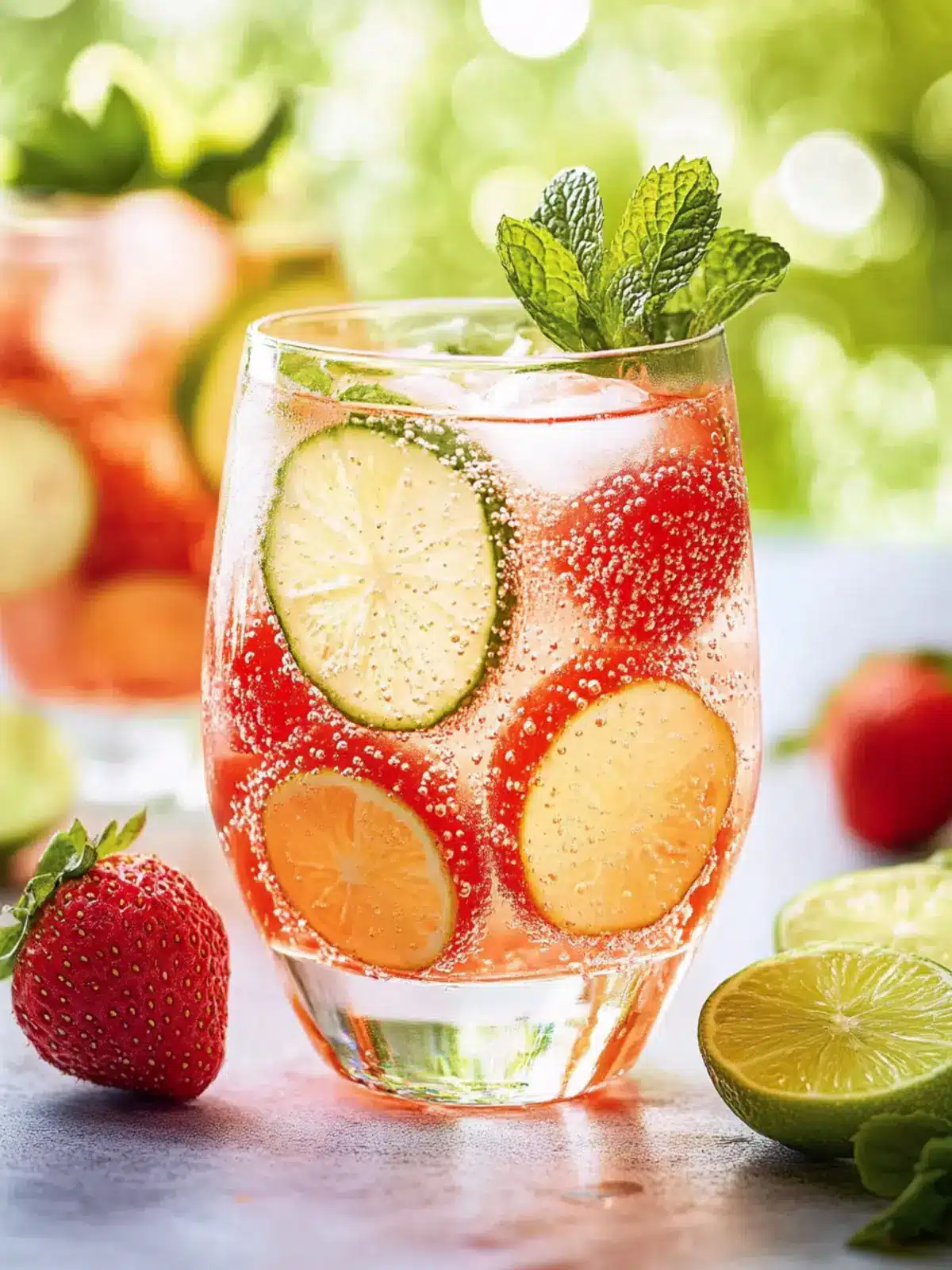 Erdbeer-Limetten-Wodka-Zerschmetterer: Erfrischender Genuss! 2 Erdbeer-Limetten-Wodka-Zerschmetterer