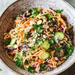 Asiatischer Nudelsalat mit Erdnussdressing für frische Sommer-Momente 9 Asiatische Nudelsalat mit Erdnussdressing (VIDEO)