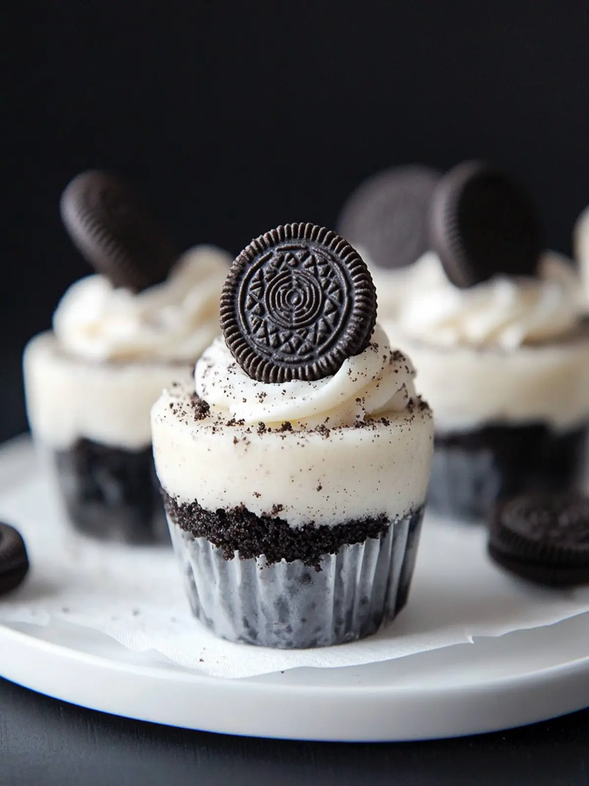 Mini Oreo Käsekuchen: Der perfekte No-Bake Genuss für Jeden! 3 Mini Oreo Käsekuchen