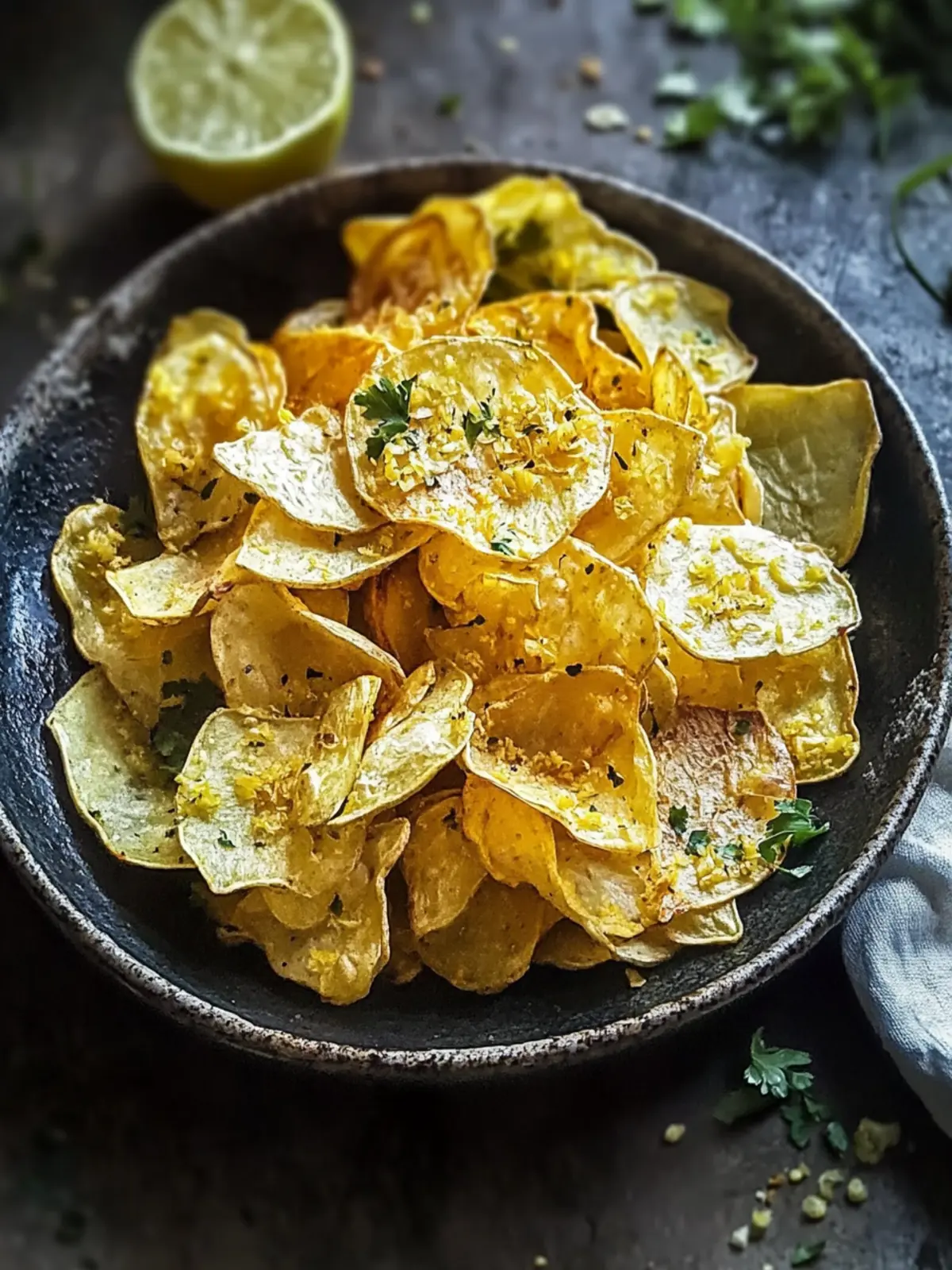 Kohlrabi-Chips mit Curry: Knuspriger Genuss für gesunde Snack-Liebhaber 4 Kohlrabi-Chips mit Curry