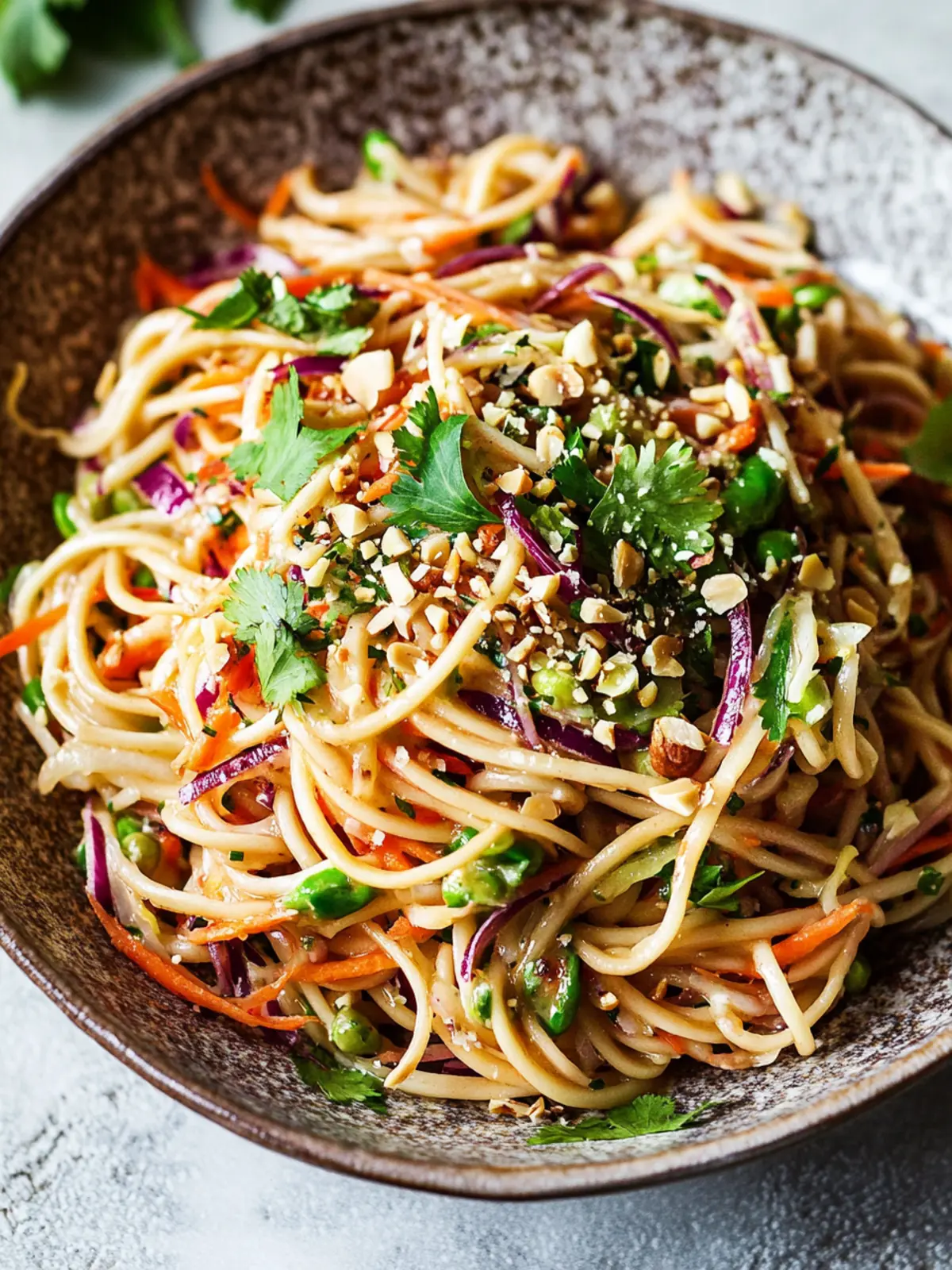 Asiatischer Nudelsalat mit Erdnussdressing für frische Sommer-Momente 3 Asiatische Nudelsalat mit Erdnussdressing (VIDEO)
