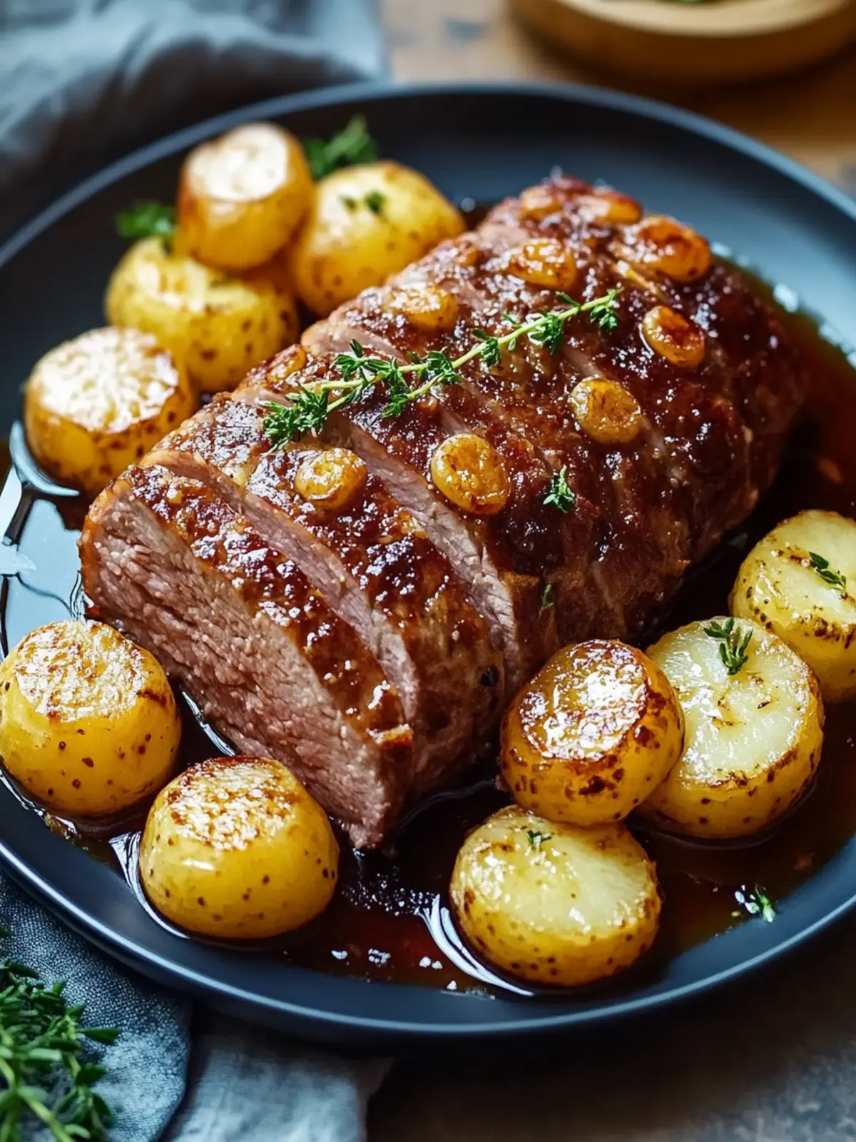 Herzhafter Hackbraten mit Ofenkartoffeln für Familienfeiern 2 Herzhafter Hackbraten mit Ofenkartoffeln
