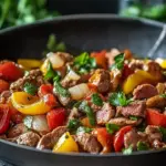 Niedrig Kohlenhydrat Paprikapfanne mit Hackfleisch: Schnell & Lecker 41 Niedrig Kohlenhydrat Paprikapfanne mit Hackfleisch