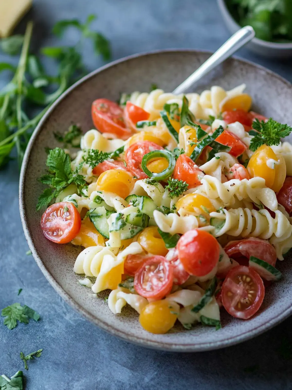 Erfrischender Nudelsalat ohne Mayo für heiße Sommertage 5 Nudelsalat ohne Mayo