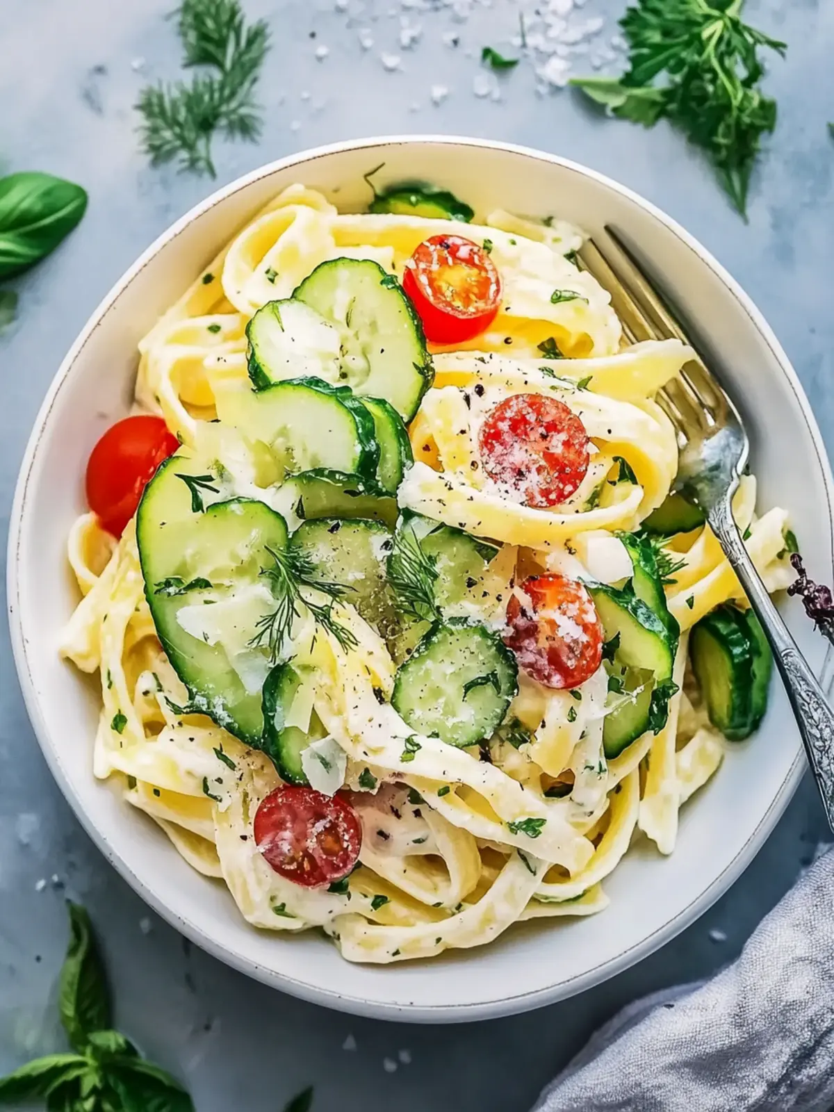 Gesunder Gurken-Pasta-Salat: Erfrischend leicht für den Sommer 3 Gesunder Gurken-Pasta-Salat