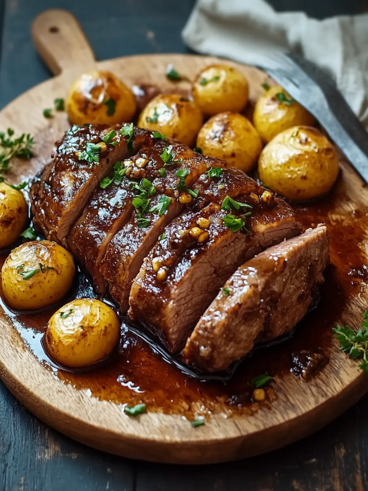 Herzhafter Hackbraten mit Ofenkartoffeln für Familienfeiern 5 Herzhafter Hackbraten mit Ofenkartoffeln