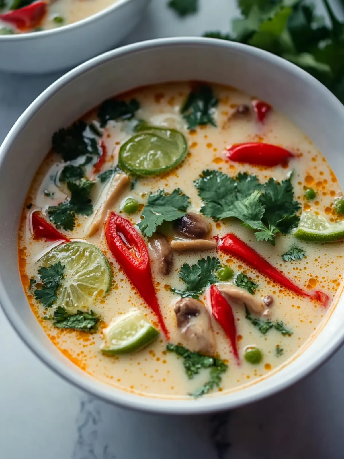 Gemütliche Schongarer Thai Kokos Hähnchen Suppe zum Verlieben 3 Schongarer Thai Kokos Hähnchen Suppe