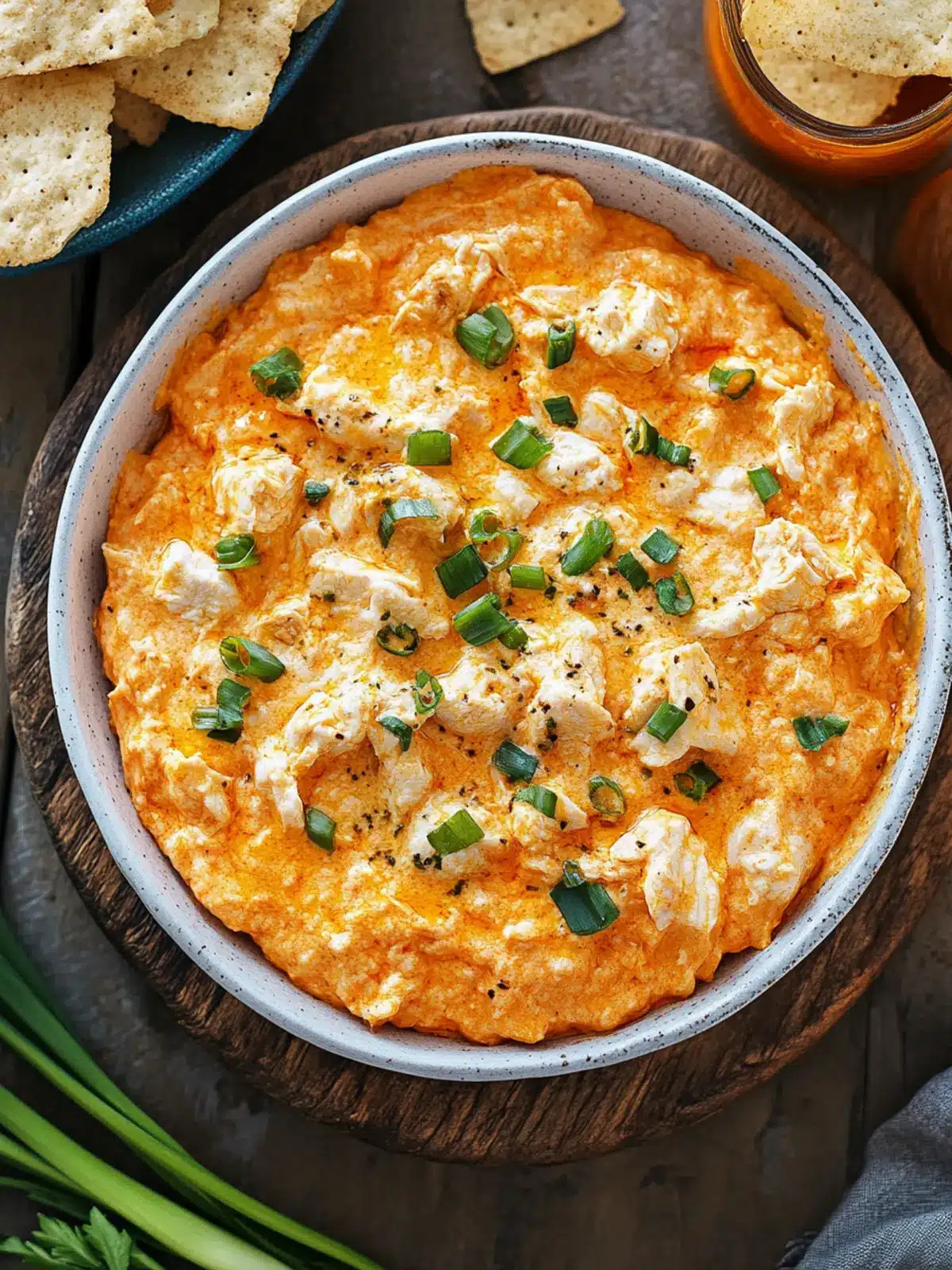Cremiger Buffalo Chicken Dip: Ein Hit für deine nächste Party 5 Cremiger Büffel-Hühnchen-Dip