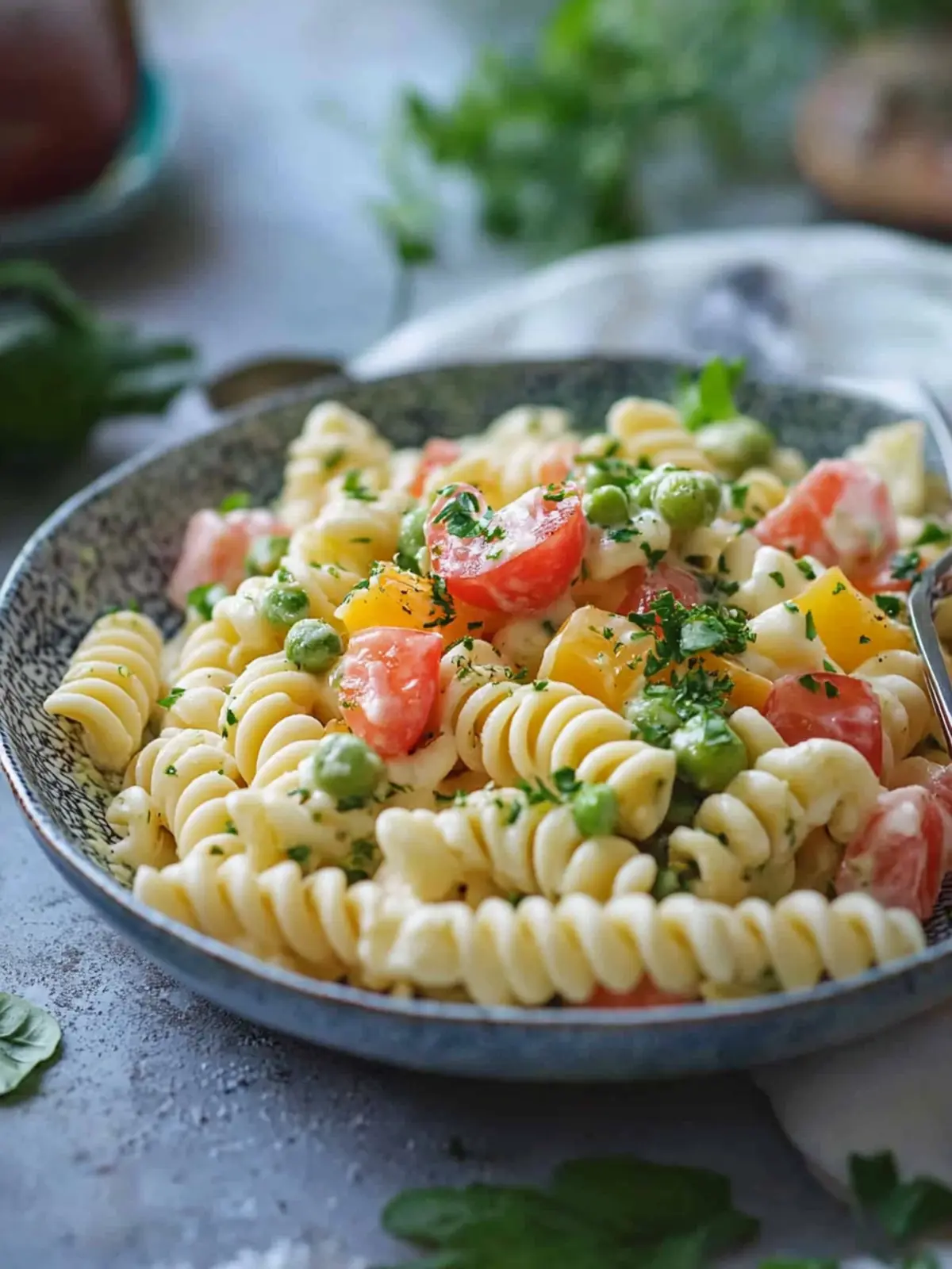 Erfrischender Nudelsalat ohne Mayo für heiße Sommertage 2 Nudelsalat ohne Mayo