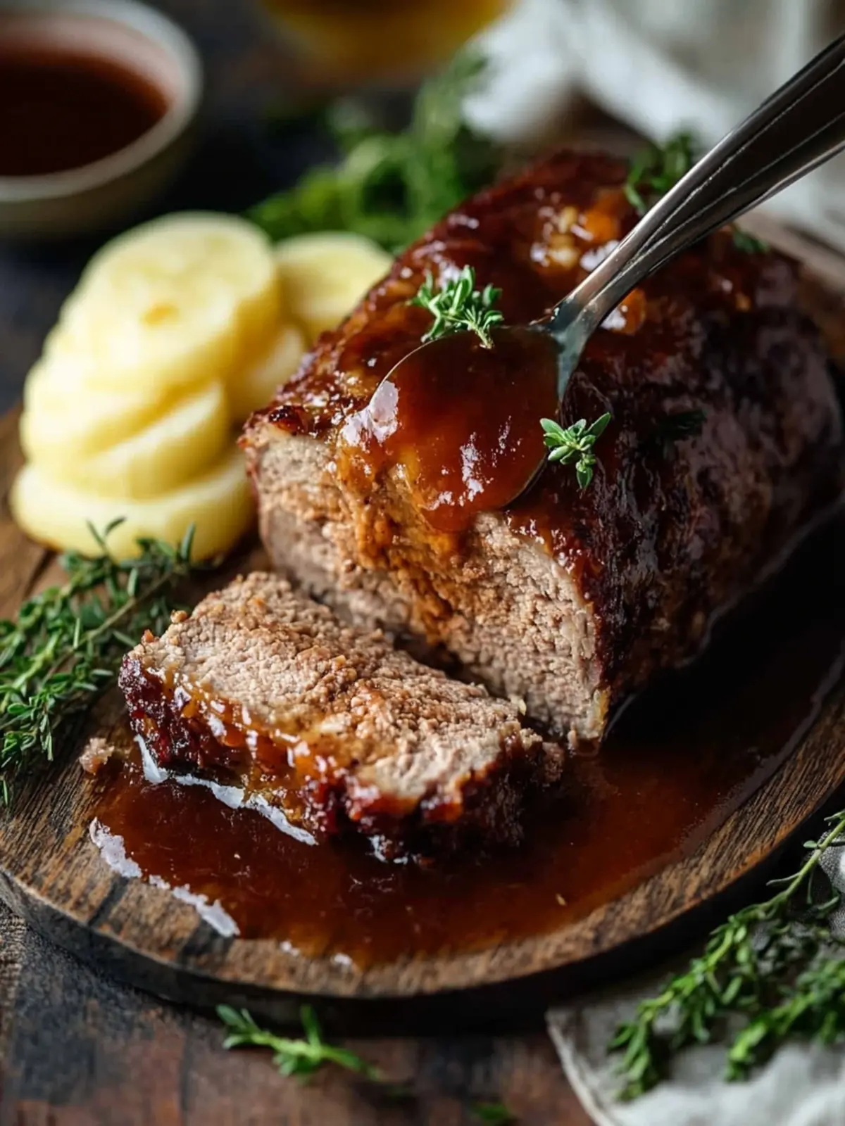 Einfache Pionierfrau Hackbraten